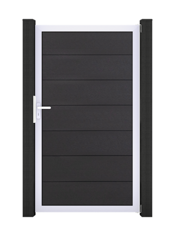 GroJa Solid Grande Tor 1-flügelig Sondermaß mit Aluminiumrahmen