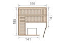 Vorschaubild Weka Premium Massivholzsauna Turku 2 - 45 mm