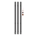 Vorschaubild TraumGarten Torpfosten-Set 3fach zum Einbetonieren Torhöhe 180 cm