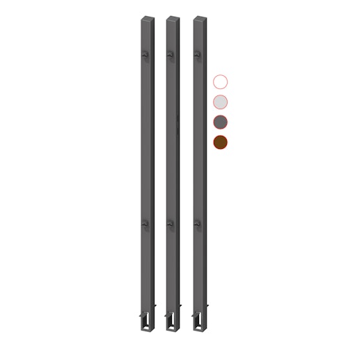 TraumGarten Torpfosten-Set 3fach zum Einbetonieren Torhöhe 180 cm