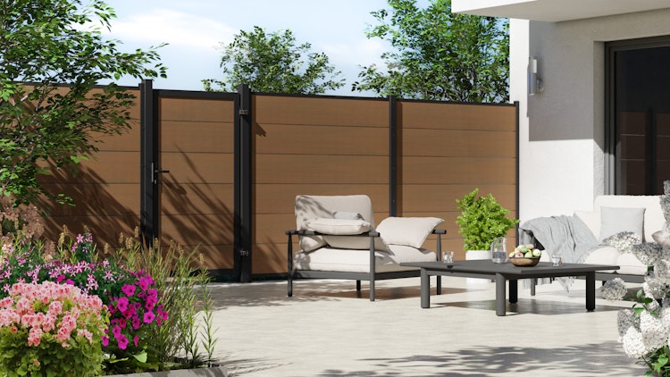 TraumGarten System WPC Platinum XL Zaun-Set