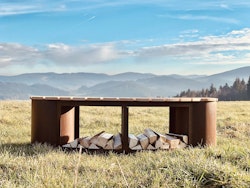 Badeko Bank „Freiburg“ in Edelrostoptik