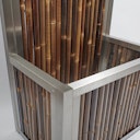 Vorschaubild BambusBASIS Hochbeet mit Sichtschutz Profile Edelstahl