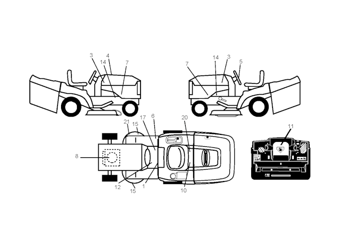 Husqvarna Gartentraktoren 96061018401 CTH171