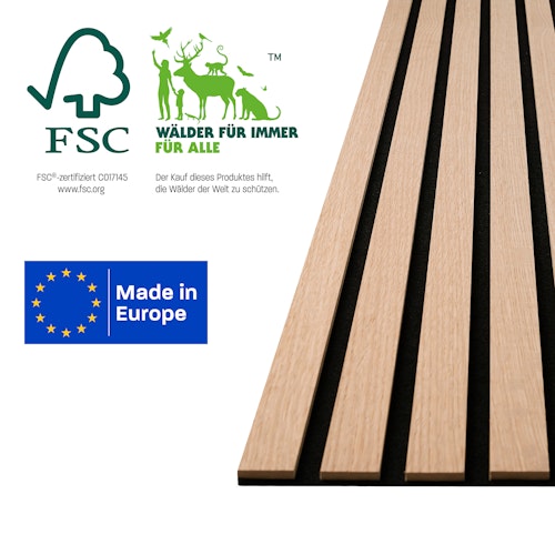 ACOUS Akustikplatten  Comfort Light AC02HS Eiche rustikal