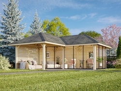 Palmako Pavillon Bianca 24,9 m² Set 214 Slide - 28 mm