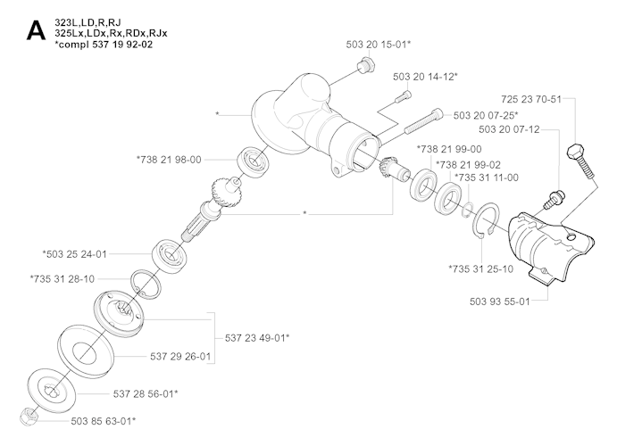 Husqvarna Motorsensen/Freischneider 325 RJX, 20051800001-20080900000