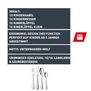 Silit Aquarama Kinderbesteck-Set, 4-teilig