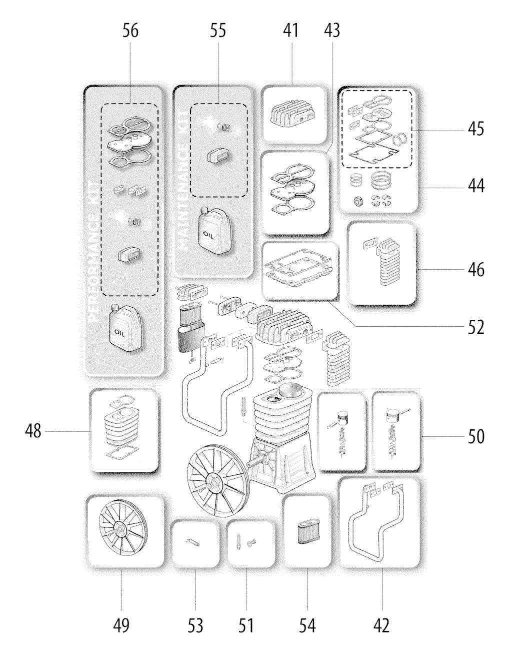 Explosionszeichnung Ersatzteile