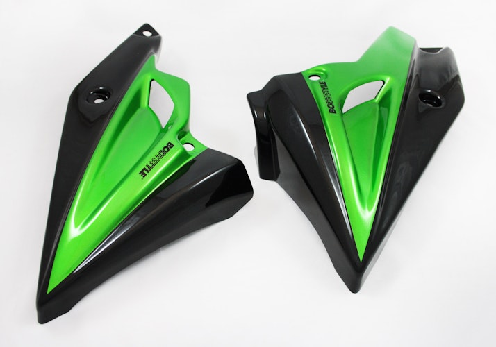 BODYSTYLE Sportsline Bugspoiler ABS Kunststoff grün/schwarz für KAWASAKI Z900, Z900 (70 kW)