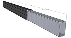 NewTechWood Einsteckverbinder - Einsteckverbinder Für Unterkonstruktion, Aluminium