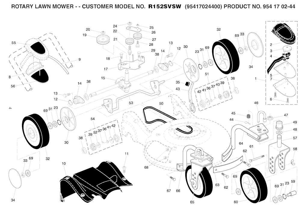 Explosionszeichnung Ersatzteile