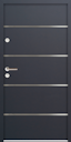 Vorschaubild Krongart Stahl-Nebeneingangstür ATU68 Modell 502 mit 4 Streifen
