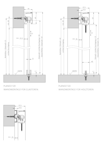 Griffwerk Schiebetürkomplettset Planeo Air mit Planeo X60 - Sonderaktion