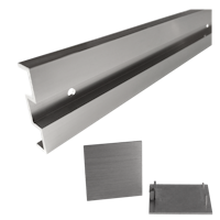 Griffwerk Abstand-Set 40 -Edelstahl Optik 18,5er Distanzpr., verl. Endk. -1900mm