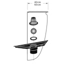 Vorschaubild MEA Lichtschacht Entwässerungsanschluss MEASTOP PRO Set