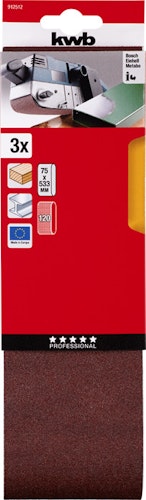 kwb 3Schl-Bänd Kor. 75x533 K120 SB 912512