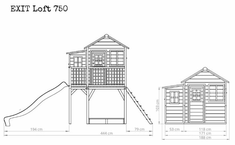 EXIT Spielhaus Loft 750