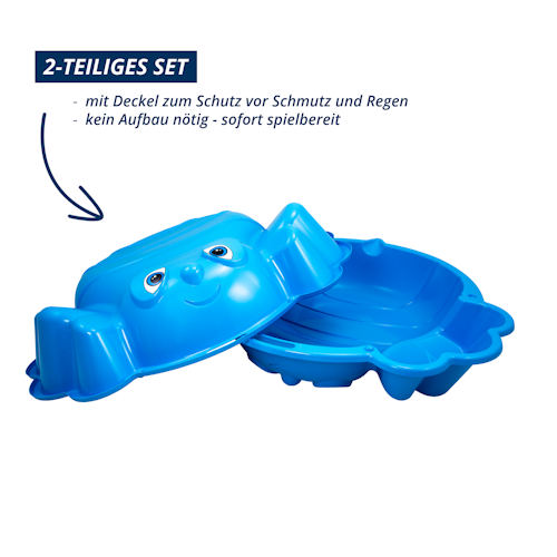 KHW Sandkasten/Wassermuschel Beach Bee 2er Set - Made in Germany