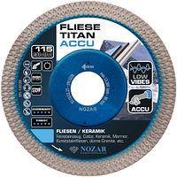 Nozar Diamant-Trennscheibe Fliese Titan ACCU