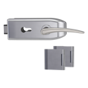 Vorschaubild Griffwerk CREATIVO 1.0 -Edelstahl matt Ganzglastürbeschlagset -3-teiliger Bandsatz -mit Griff MARISA Schraubt. -SG -PZ