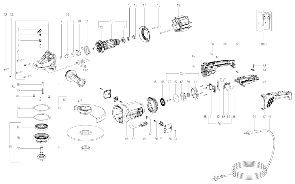 Explosionszeichnung Ersatzteile