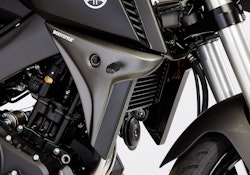 BODYSTYLE Sportsline Kühlerseitenverkleidung  ABS Kunststoff grau/rot für YAMAHA MT-125 