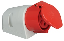 Kopp CEE- Wandsteckdose rot, 5-polig