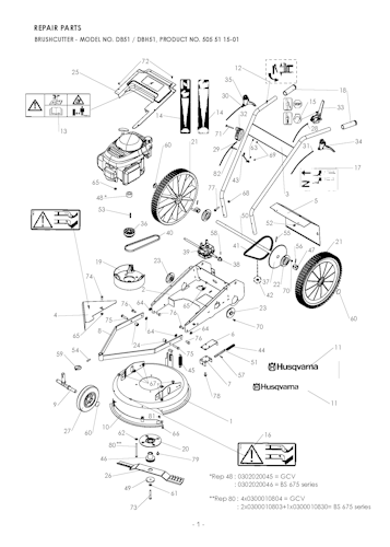 Husqvarna Rasenmäher kommerzielle Nutzung 504854601 DBH51