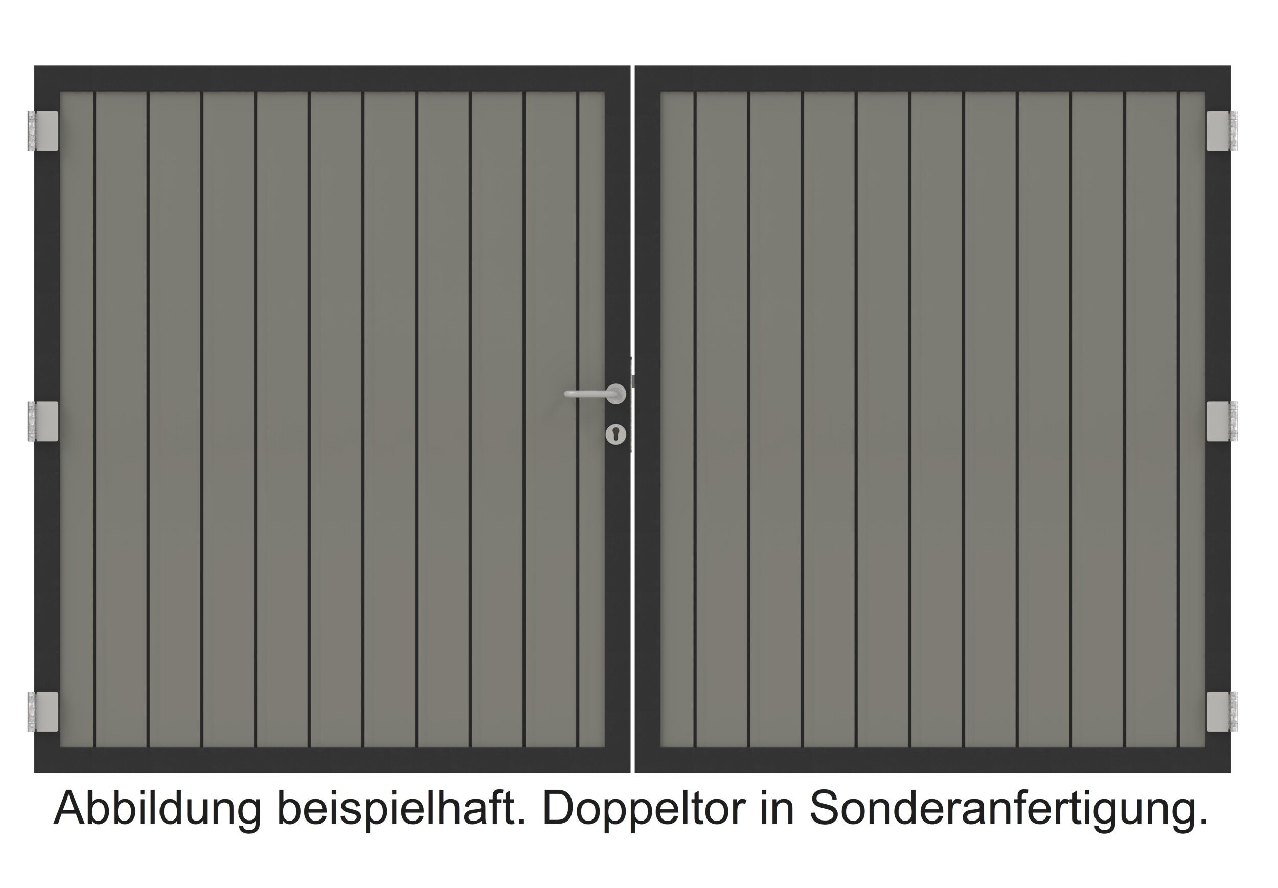 OSMO Doppeltor Alu-Fence Verto auf Maß inkl. Beschlagset