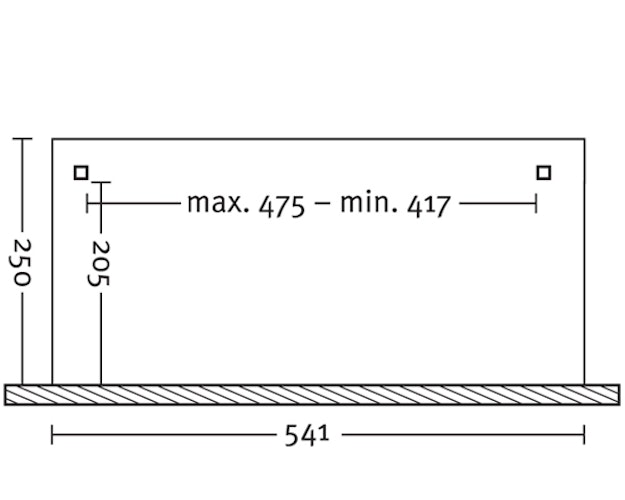 Skan Holz Terrassendach Ancona Leimholz o. Mittelpfosten 541 cm