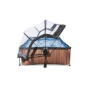 Vorschaubild Exit rechteckiger Rahmenpool mit Kartuschenfilteranlage und Sonnendach 220 x 150 cm (Höhe 65 cm)