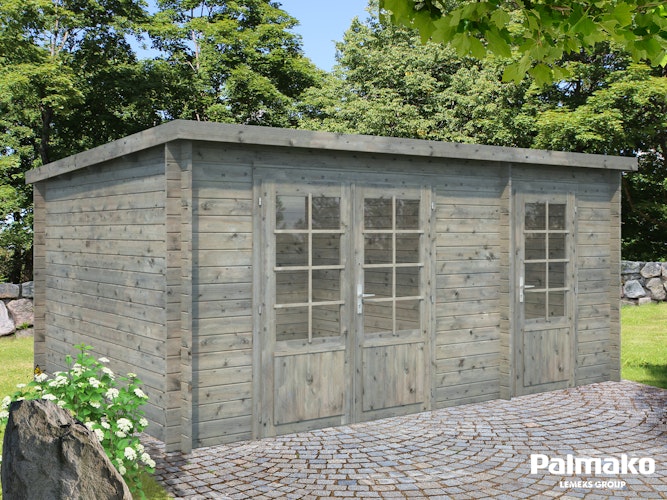 Palmako Gartenhaus Ella 13,1 m² Zweiraumhaus - 28 mm