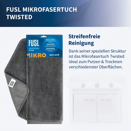 McBrikett Mikrofasertuch Twisted 40 x 30 - Gewicht 650 gr/qm