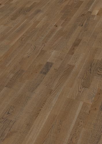 MEISTER Parkettboden MeisterParkett. longlife PC 200 2400 x 200 x 13 mm 9040 Eiche lebhaft olivgrau Vintage-Struktur, gebürstet ultramattlackiert