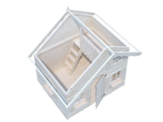 Palmako Kinderspielhaus Tom 3,8 m² - weiß lackiert