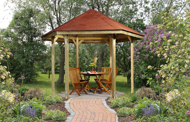 Weka Pavillon 656 - Sparset inkl. Schindeln