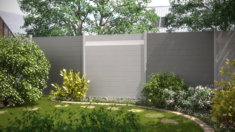 TraumGarten System Alu Classic Einzelprofile Silber