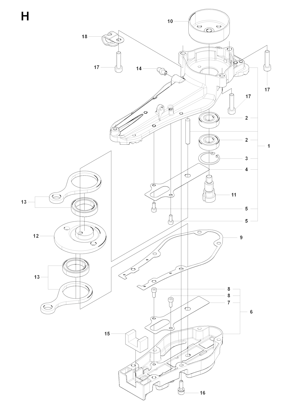 Explosionszeichnung Ersatzteile