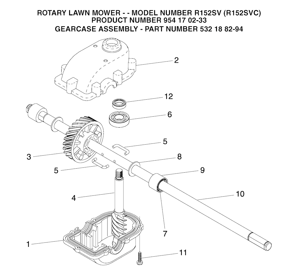 Explosionszeichnung Ersatzteile