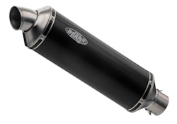 SHARK ENDSCHALLDÄMPFER Aluminium eloxiert/Endkappe Edelstahl gebürstet schwarz Trophy Endschalldämpfer Ø60 mm L360mm e3 1218 (9) / e24 00040G Universal