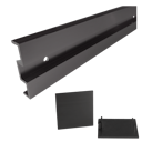 Vorschaubild Griffwerk Abstand-Set 120 -Kaschmirgrau 18,5er Distanzpr., verl. Endk. -2000mm