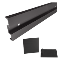 Griffwerk Abstand-Set 120 -Kaschmirgrau 12,5er Distanzpr., verl. Endk. -2000mm