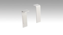 MEISTER Verbindungsstück Fußleiste Profil 15MK/20PK/20PK Aqua (2 Stk./VPE selbstklebend)  Weiß 2001Zubehörbild