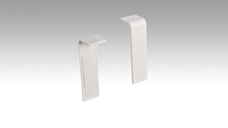 MEISTER Verbindungsstück Fußleiste Profil 15MK/20PK/20PK Aqua (2 Stk./VPE selbstklebend)  Weiß 2001