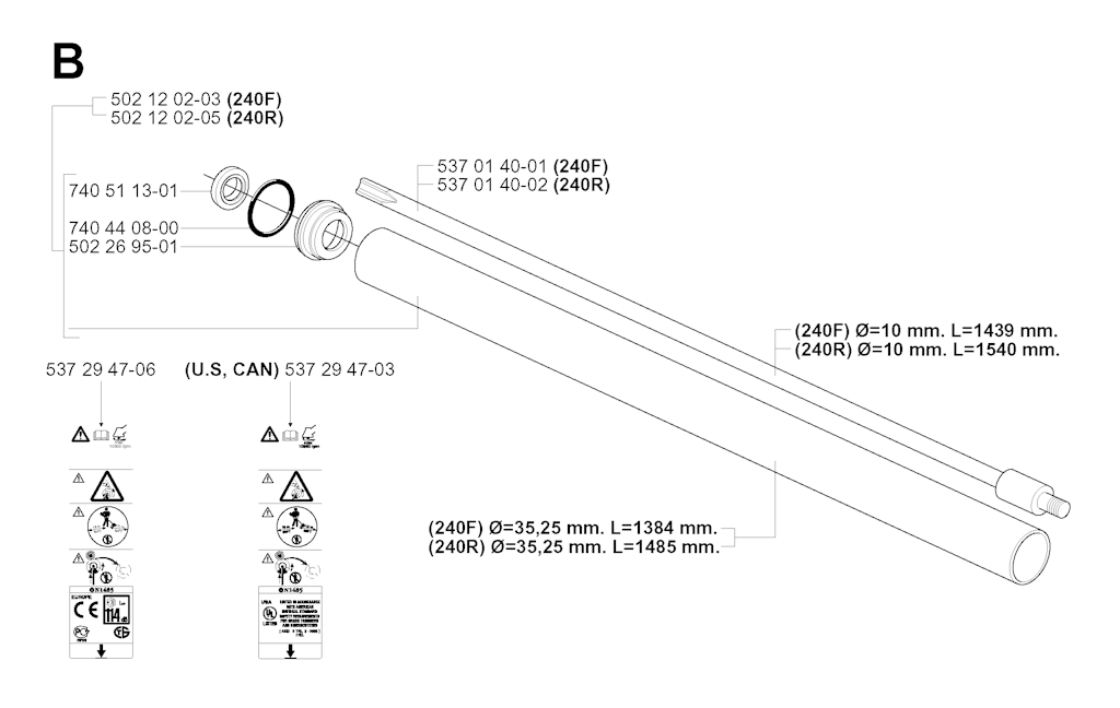 Explosionszeichnung Ersatzteile