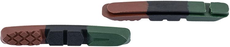 CONTEC Bremsgummi V-Stop 3D 72 mm schwarz, grün, braun