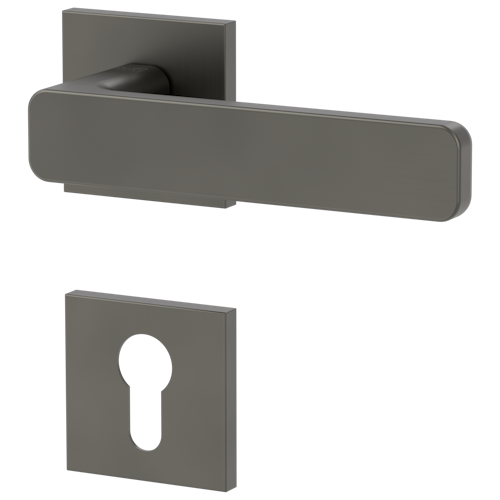 Griffwerk VAYA 265 MINIMAL MODERN fast2fix  Fast2Fix Rosetten eckig Profilzylinder Kaschmirgrau