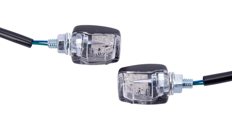 Spec-X LED-Blinker Schwarz E-Short Paar