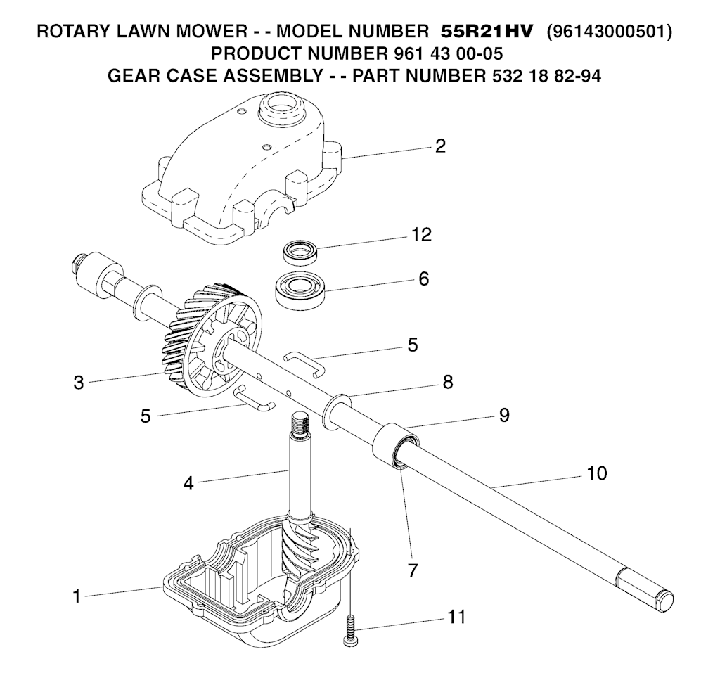 Explosionszeichnung Ersatzteile